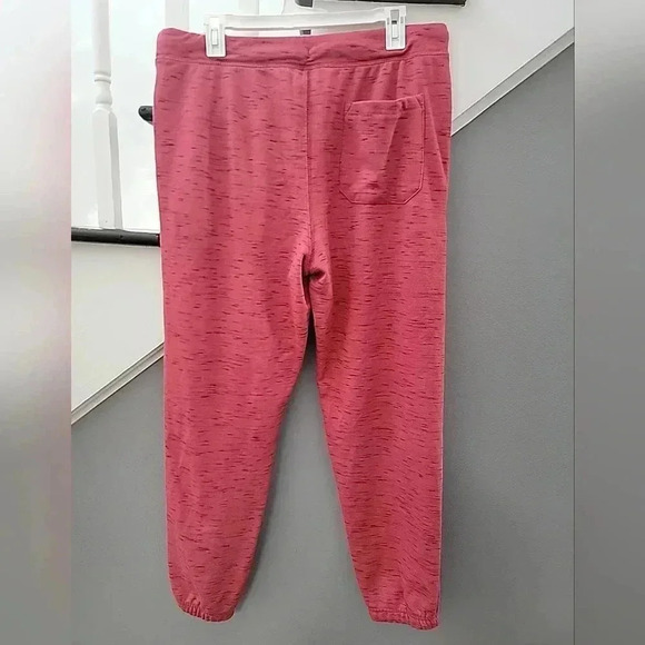 Eddie Bauer Men's Large Lounge Pants Red with Draw Strings & Elastic Waist Comfy - Picture 3 of 5